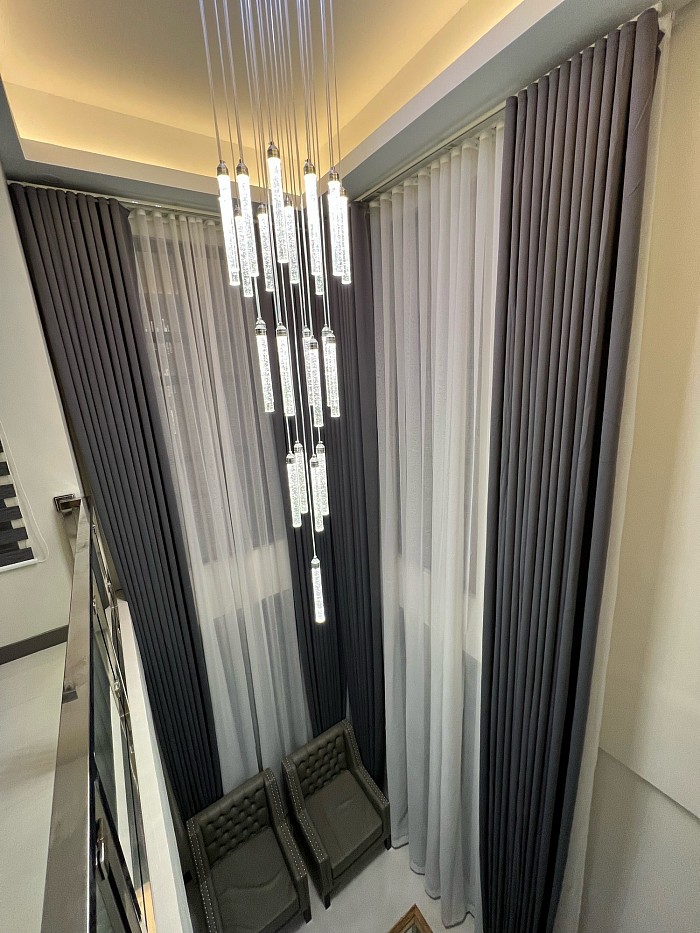 S-FOLD CURTAINS HIGH CEILING