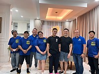 With Sir david and Rye